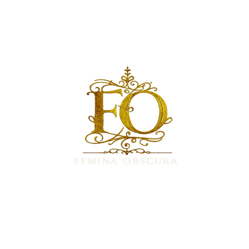 Femina Obscura Logo in heller Variante für dunkle Hintergründe