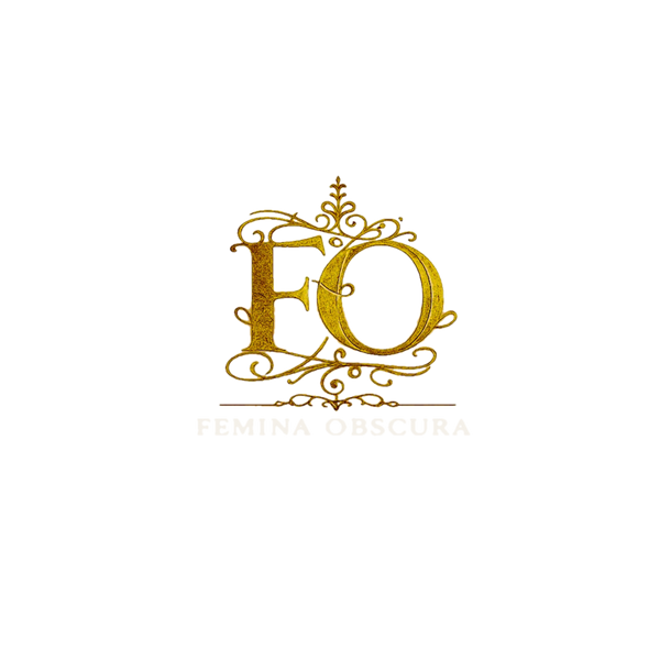 Femina Obscura Logo in heller Variante für dunkle Hintergründe